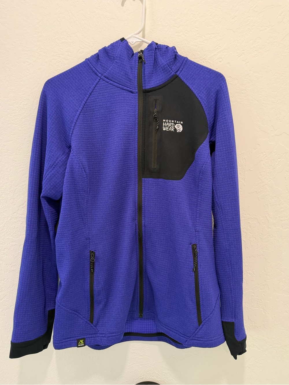 Mountain Hardwear Women’s Polartec Power Grid Full-Zip Hooded Jacket, Size Large